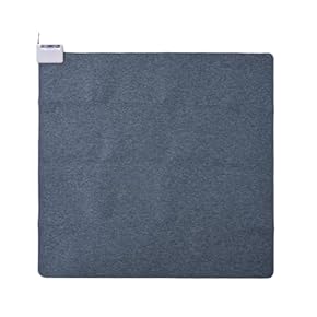 温度調節機能付きホットカーペット 黒 ホットクッション 厚手 2段階温度調節 60×60cm 正方形 電気